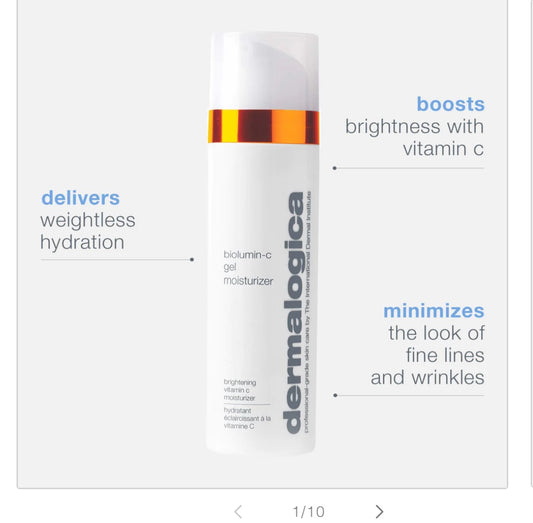 biolumin -c vitamin gel moisturizer