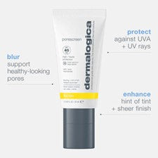 Porescreen mineral sunscreen spf40 PROTECTS, PREPS, ENHANCES